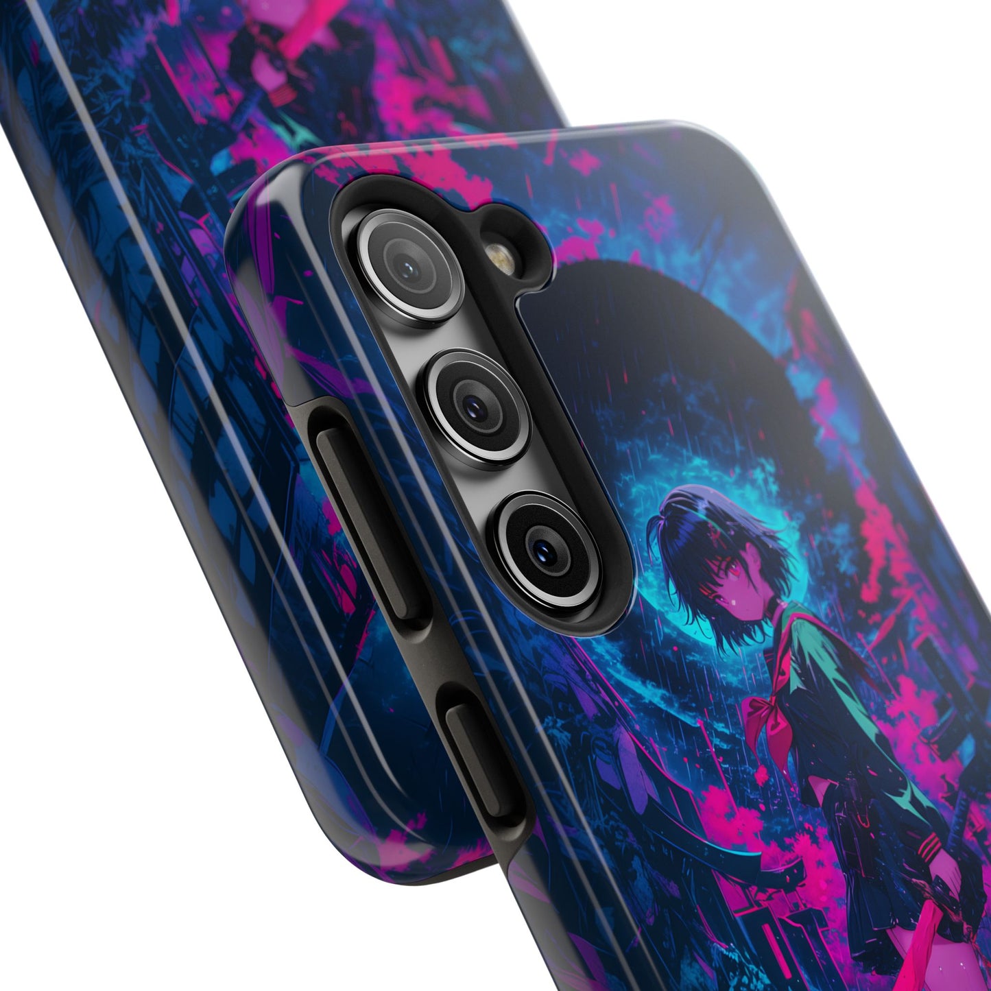 Neon Samurai Girl Phone Case