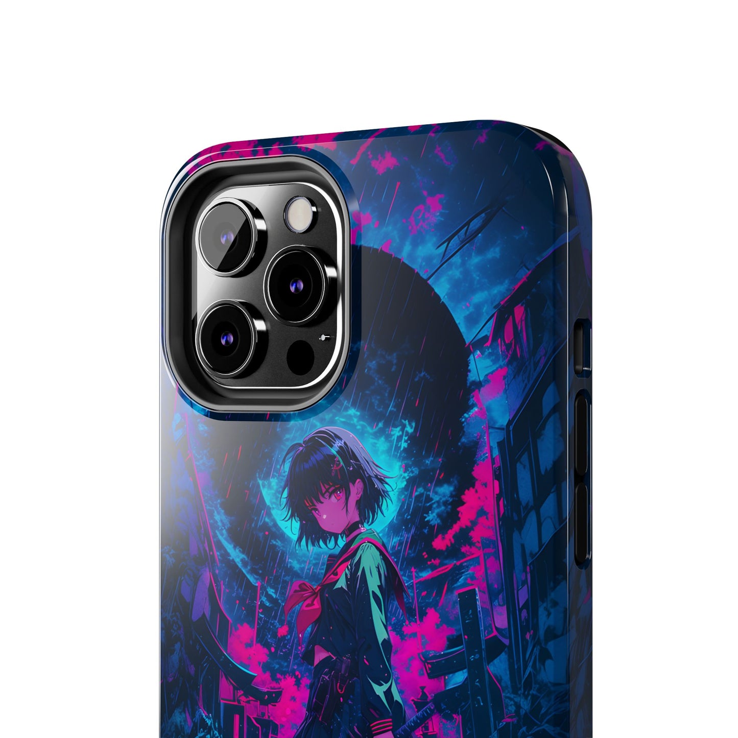 Neon Samurai Girl Phone Case