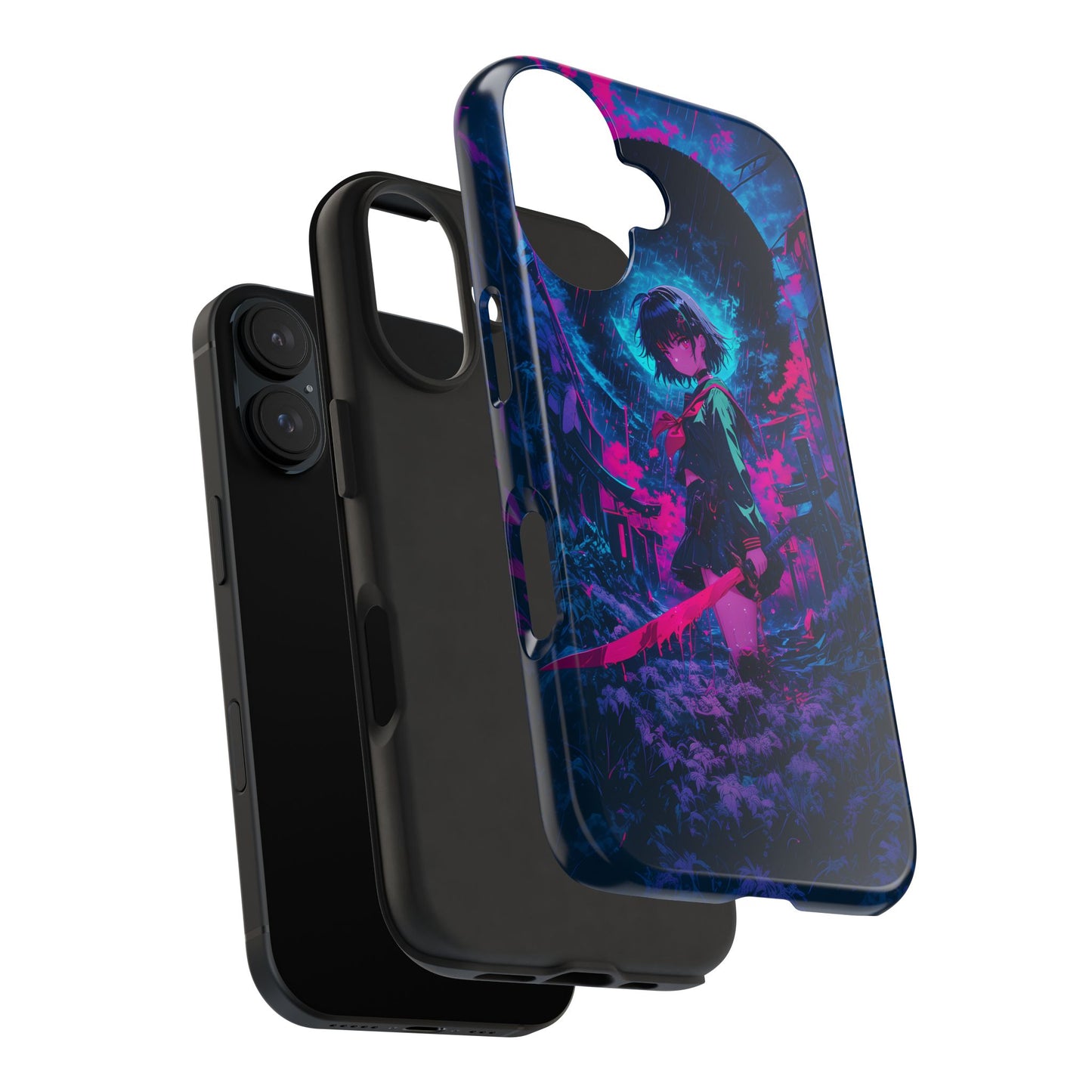 Neon Samurai Girl  Phone Case