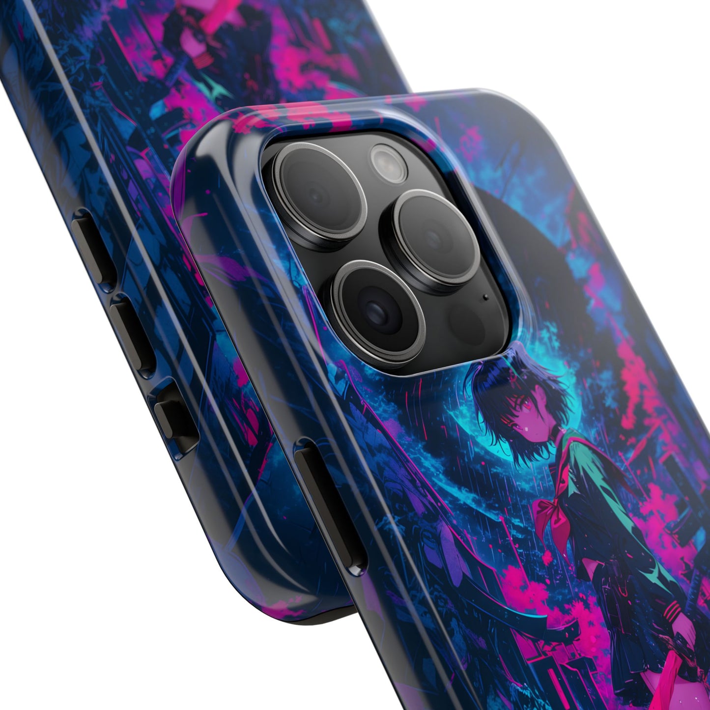 Neon Samurai Girl  Phone Case