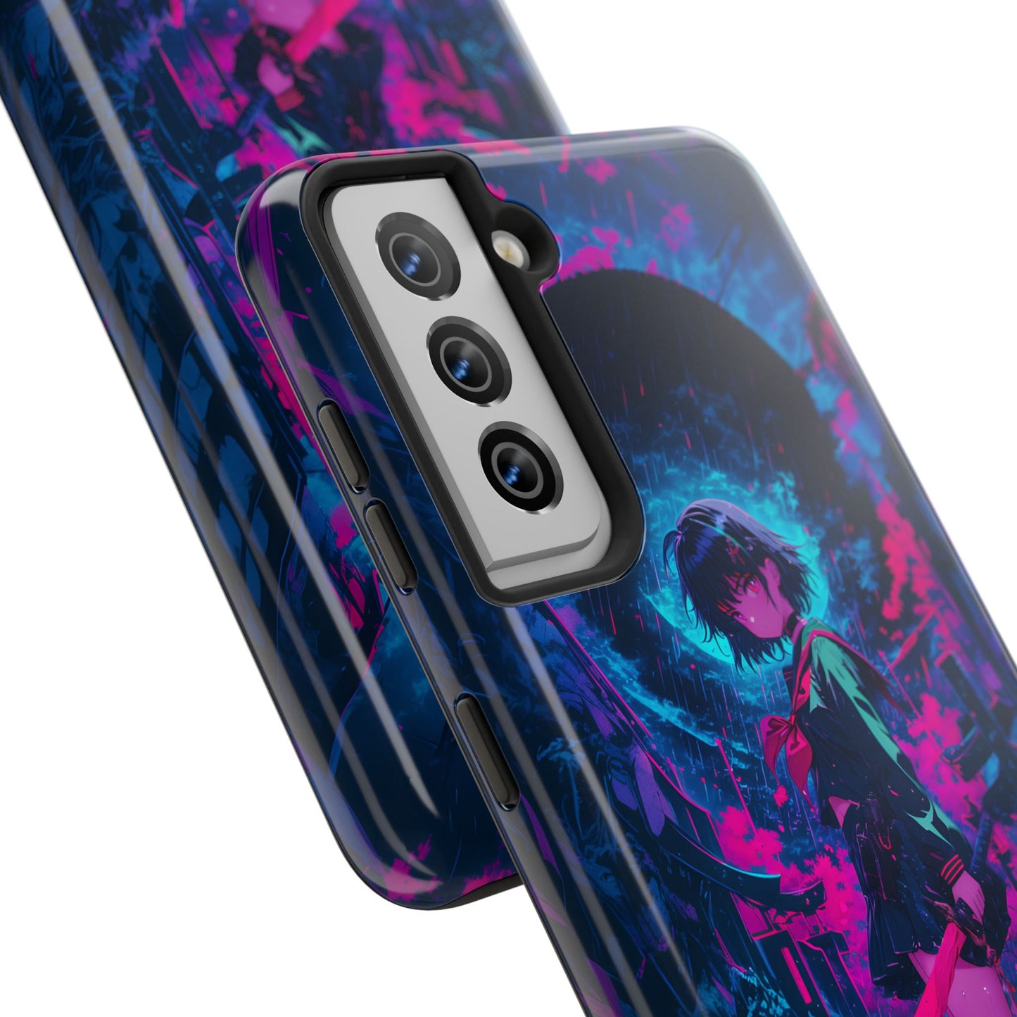Neon Samurai Girl  Phone Case