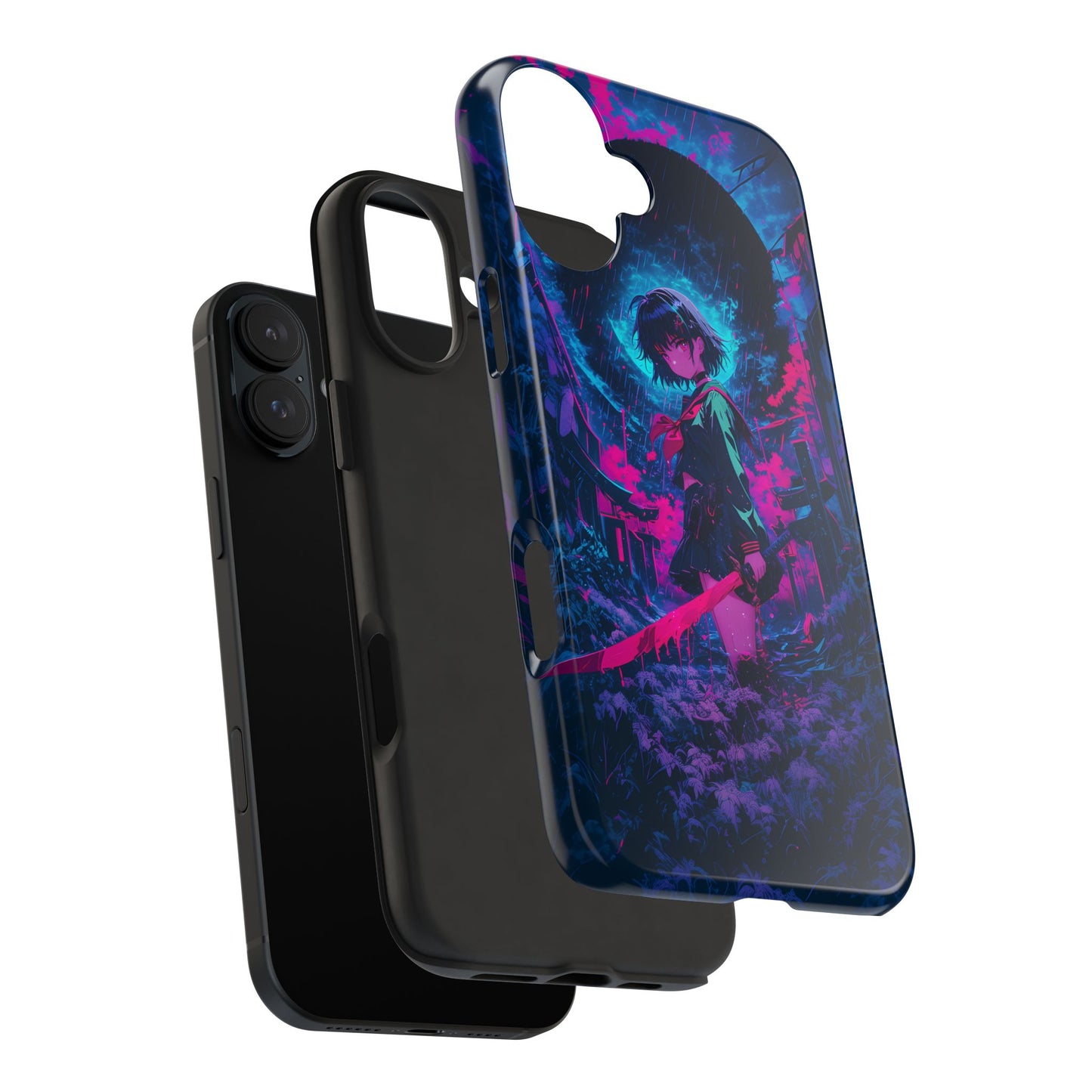 Neon Samurai Girl  Phone Case