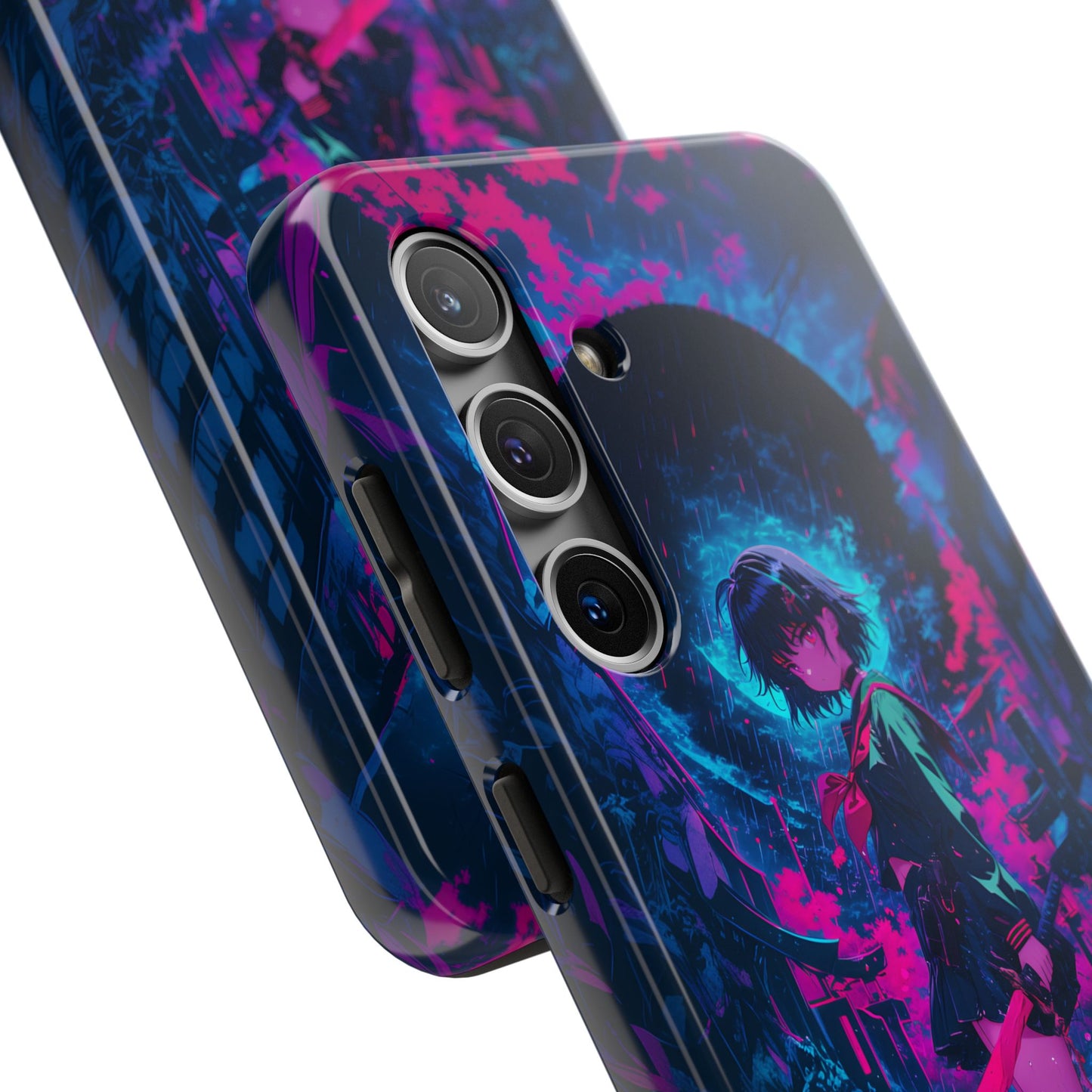 Neon Samurai Girl  Phone Case
