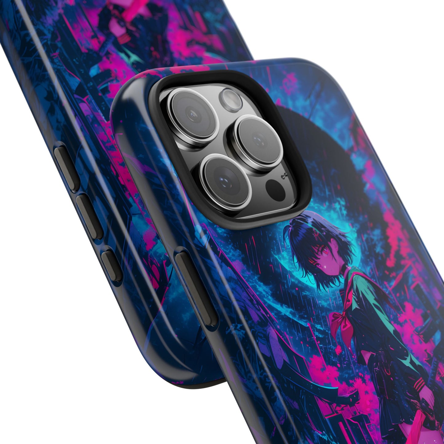 Neon Samurai Girl  Phone Case