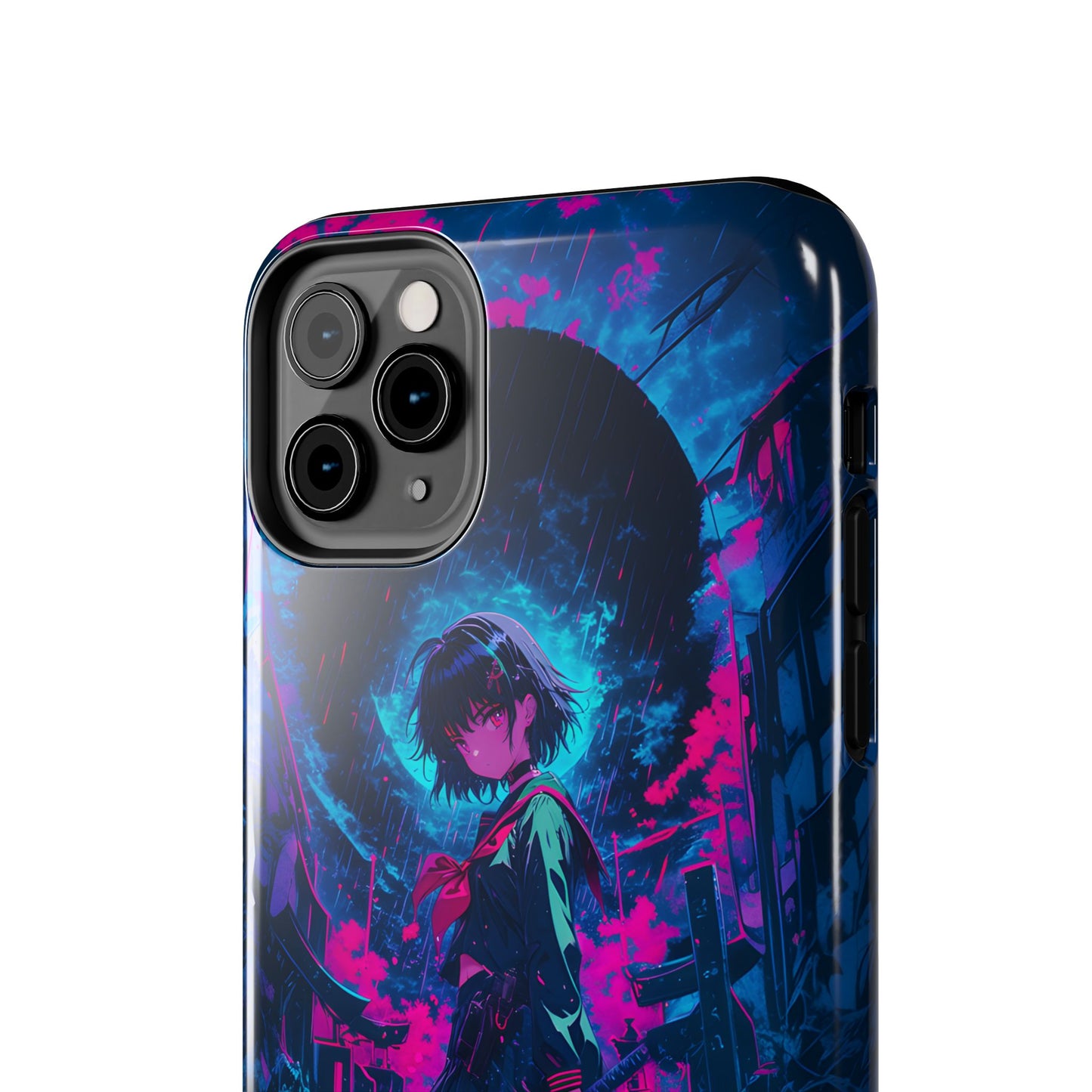 Neon Samurai Girl  Phone Case