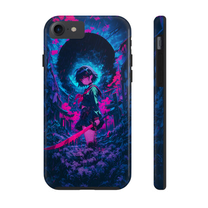 Neon Samurai Girl  Phone Case