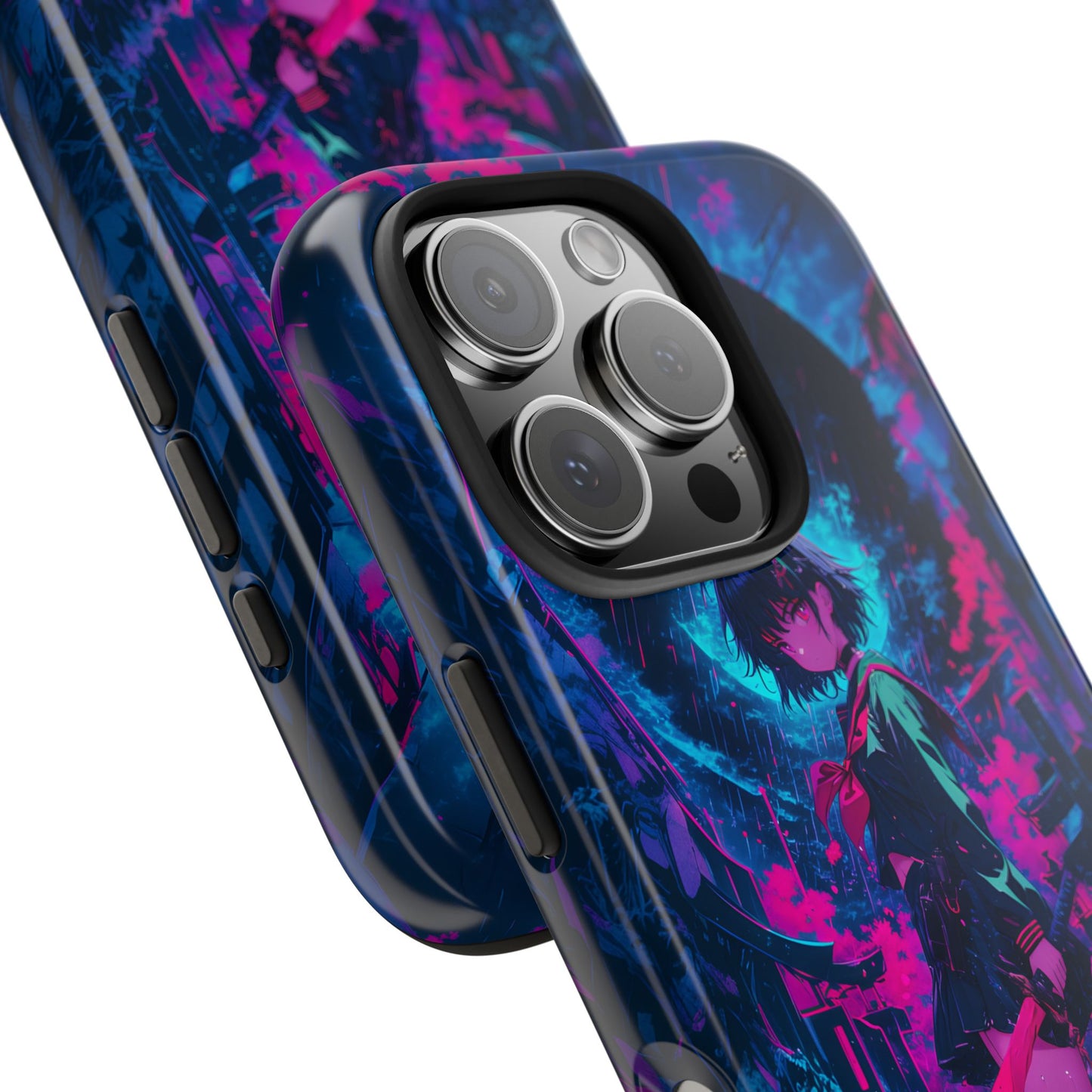 Neon Samurai Girl  Phone Case