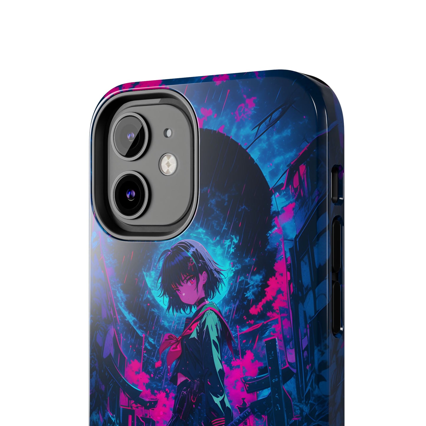 Neon Samurai Girl  Phone Case
